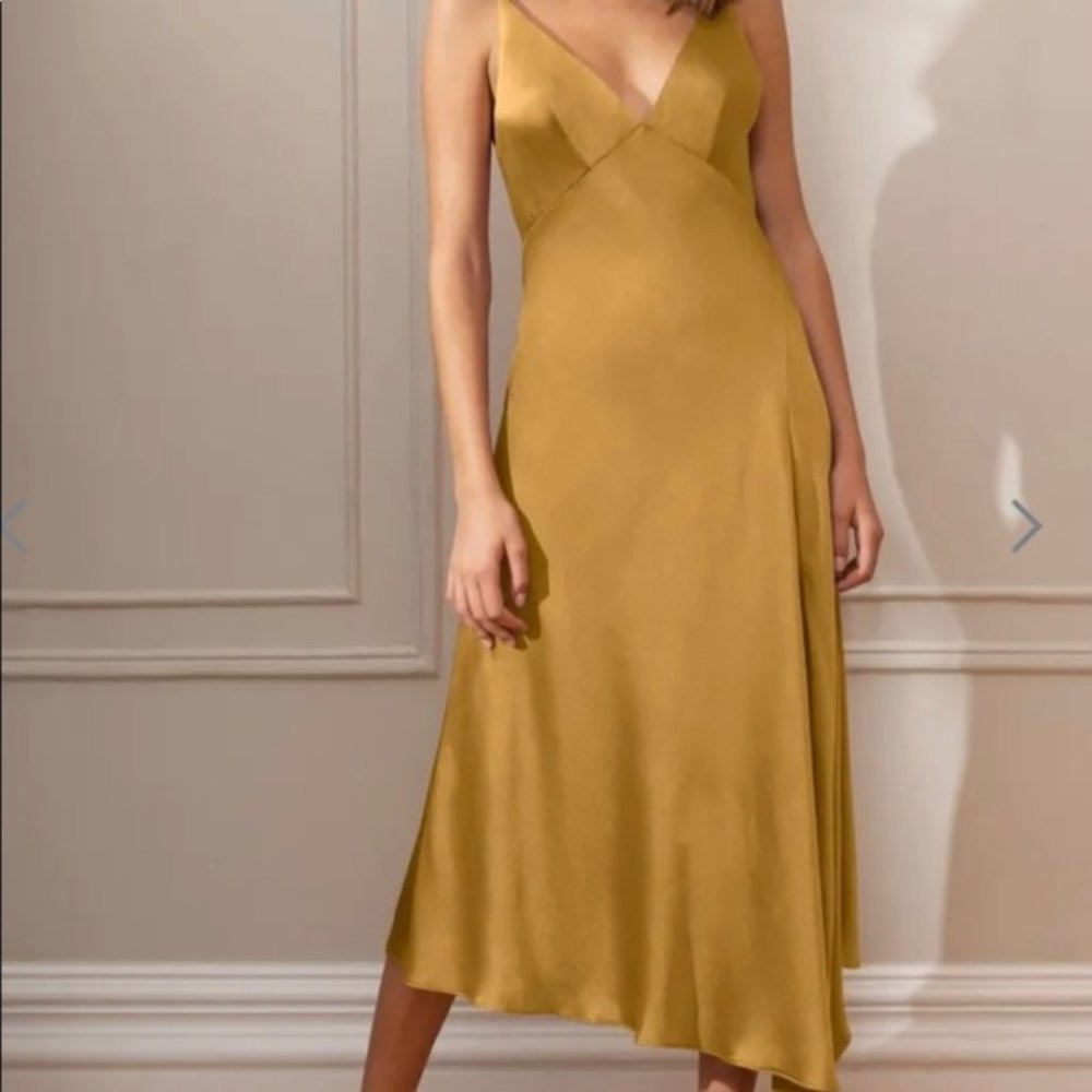 Jenny Yoo Marigold Bella Satin Dress
